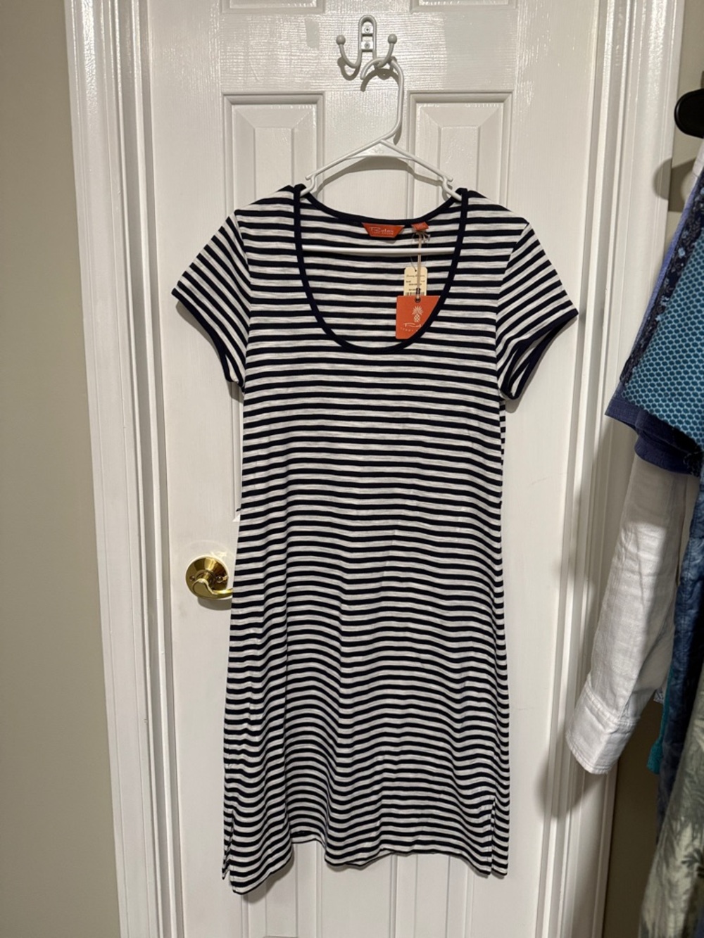 Tommy Bahama Relax Breton Stripe Dress Coastline Navy